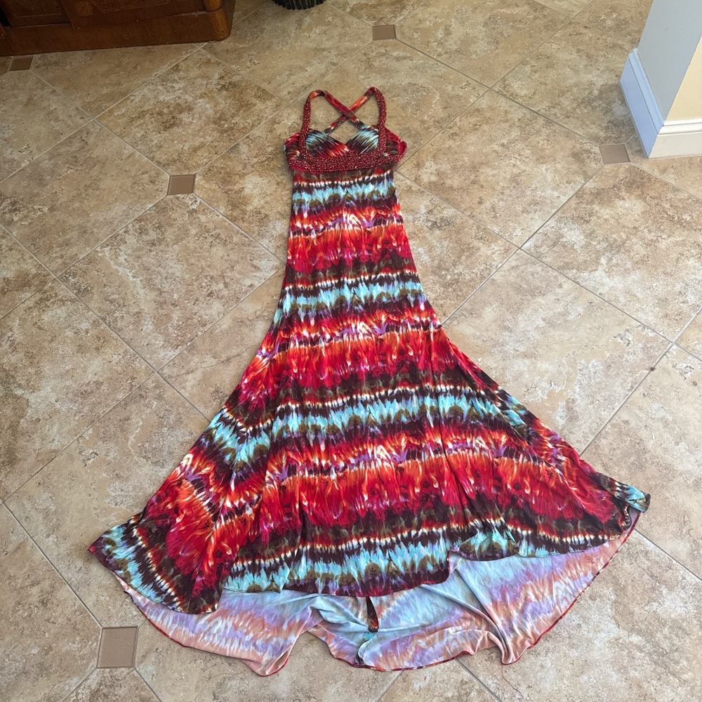 Jovani Multicolored Cocktail Prom Dress